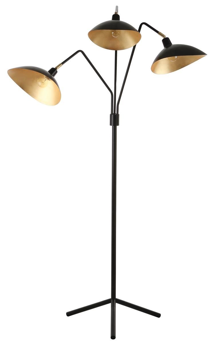  Safavieh Iric Floor Lamp - Black - Bonton