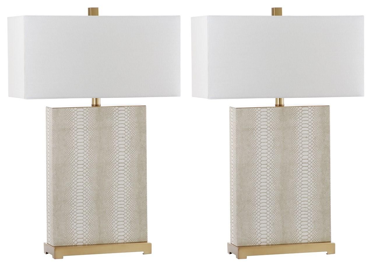  Safavieh Joyce Table Lamp Set of 2 - Cream - Bonton