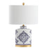  Safavieh Kamdyn Table Lamp Set of 2 - Blue - Bonton