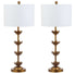  Safavieh Lani Leaf Table Lamp Set of 2 - Gold - Bonton