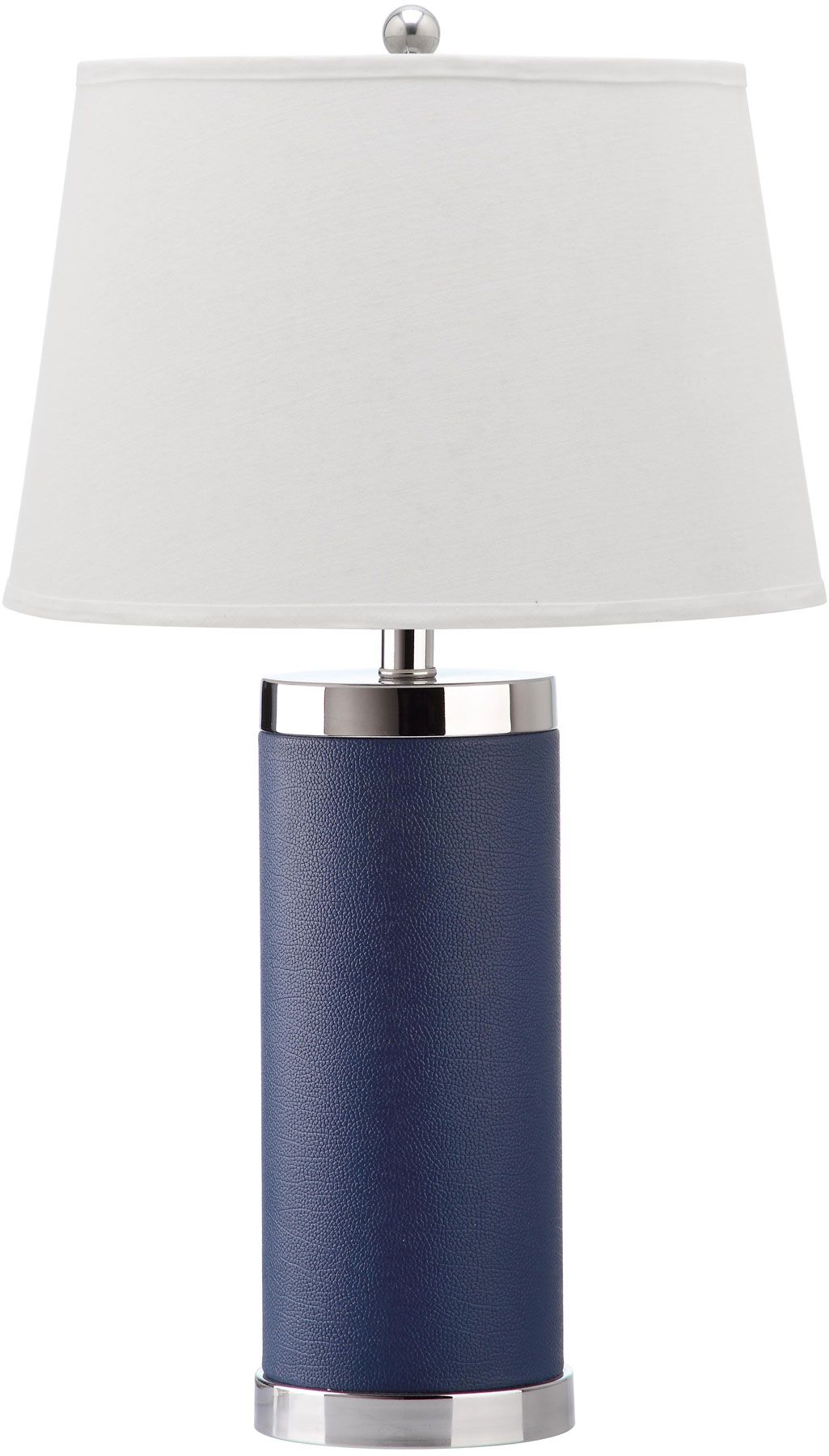  Safavieh Leather Column Table Lamp Set of 2 - Blue - Bonton