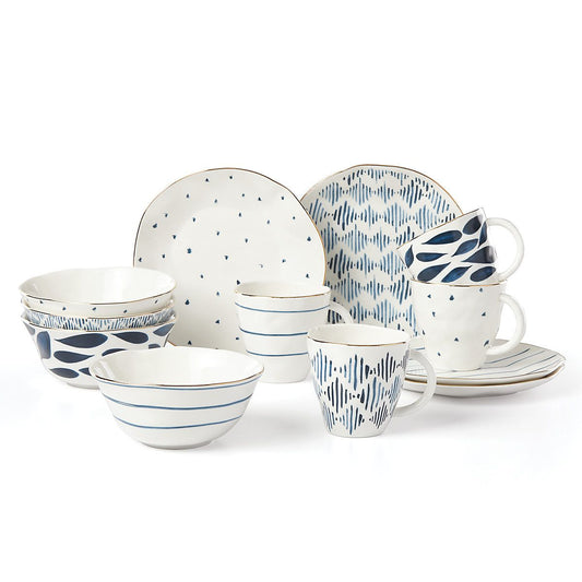 Blue Bay 12-Piece Dinnerware Set