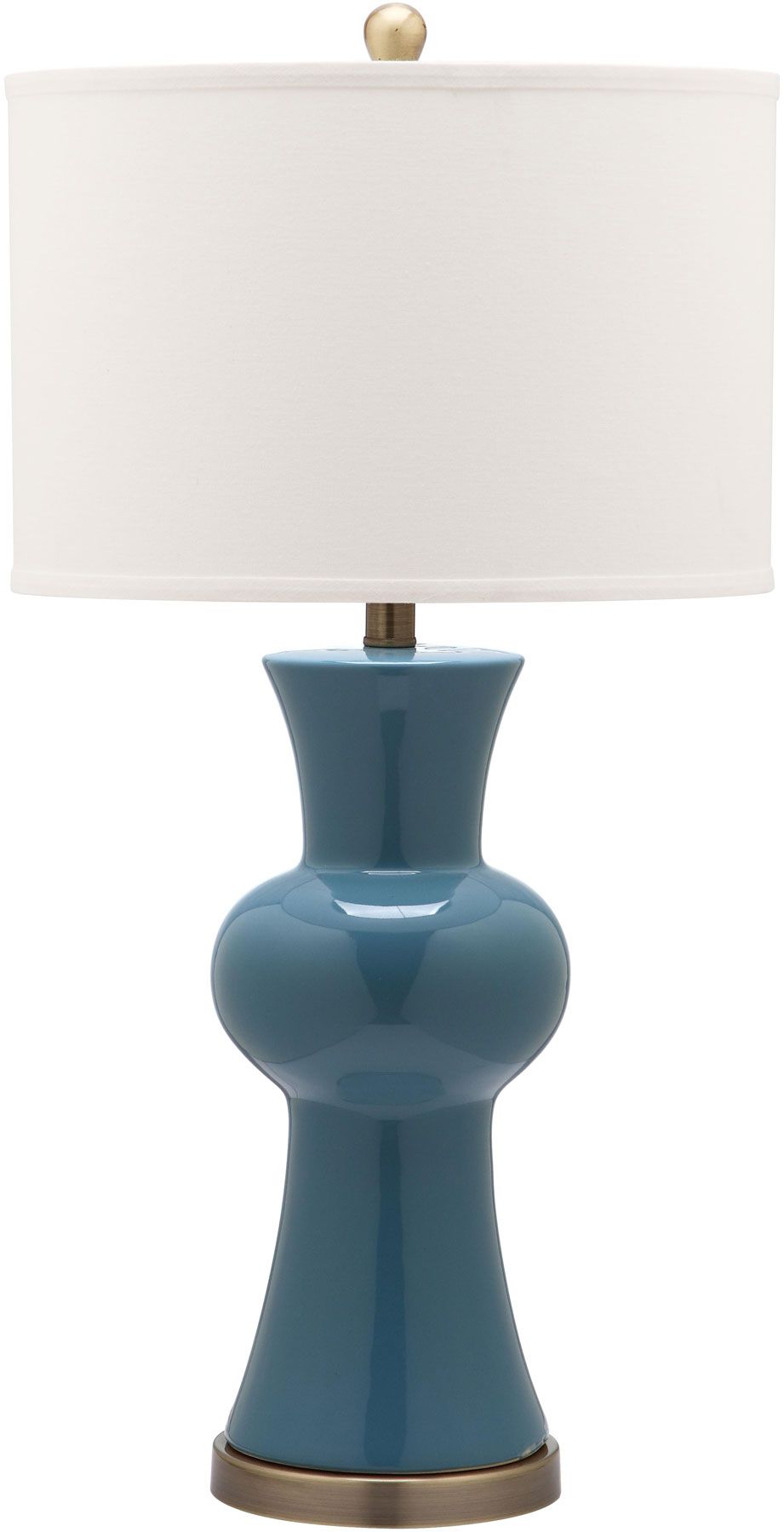  Safavieh Lola Column Table Lamp Set of 2 - Blue - Bonton