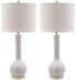  Safavieh Mae Long Neck Table Lamp Set of 2 - White - Bonton