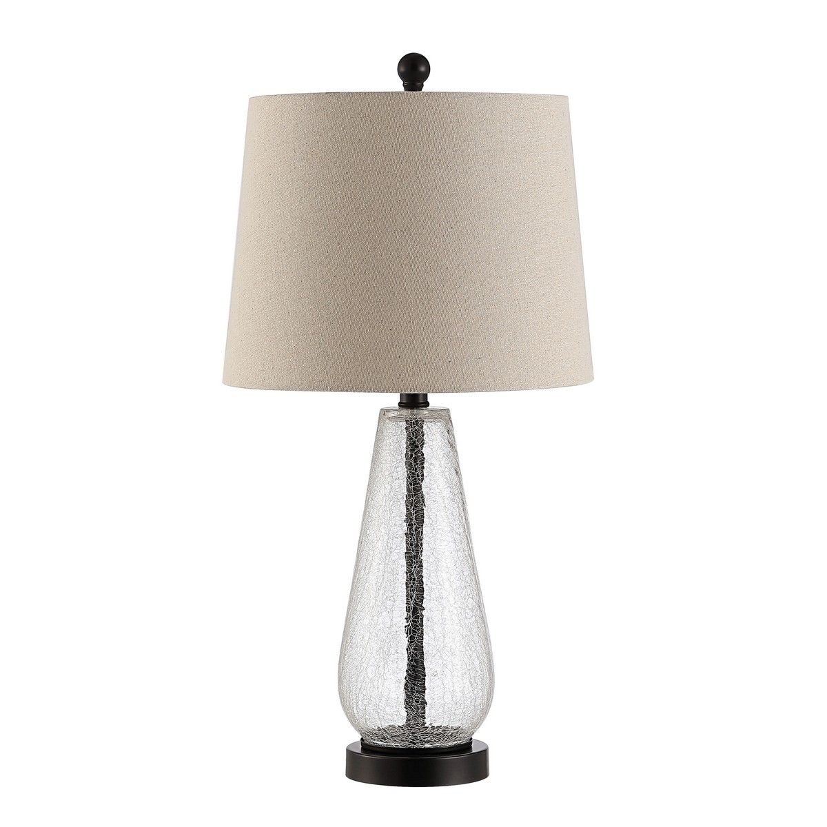  Safavieh Naila Glass Table Lamp - Beige - Bonton