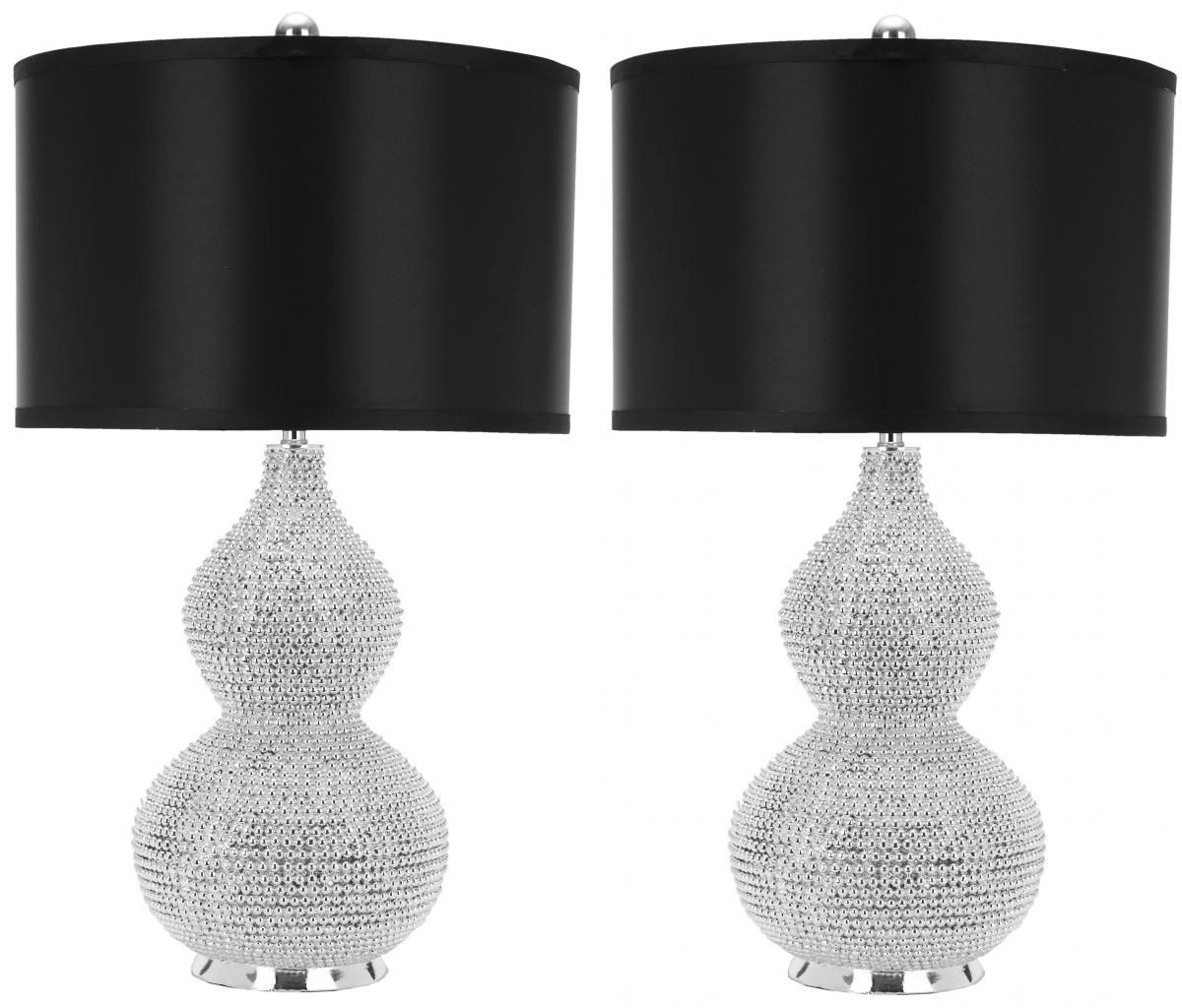  Safavieh Nicole Beaded Table Lamp Set of 2 - Black - Bonton