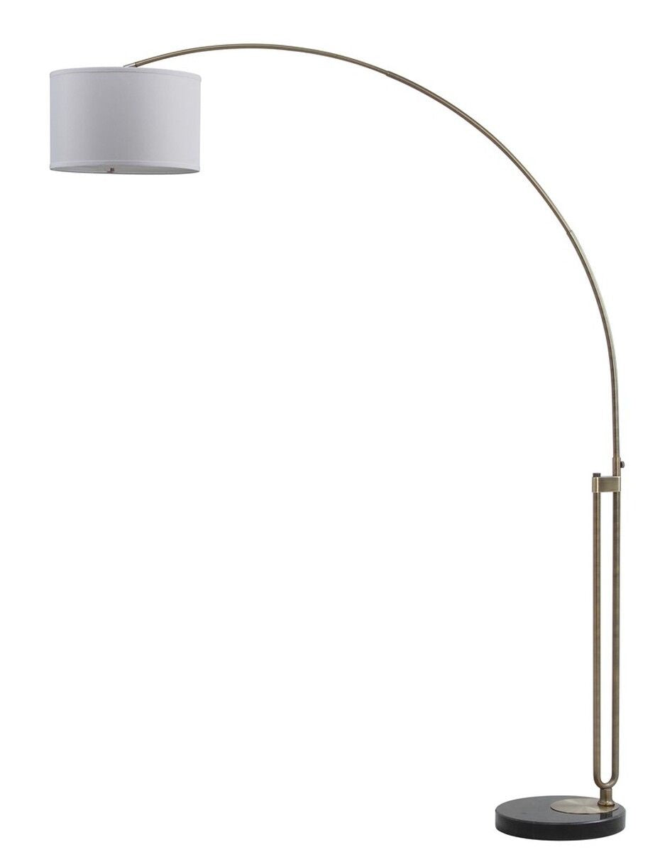  Safavieh Polaric Arc Floor Lamp - Silver - Bonton