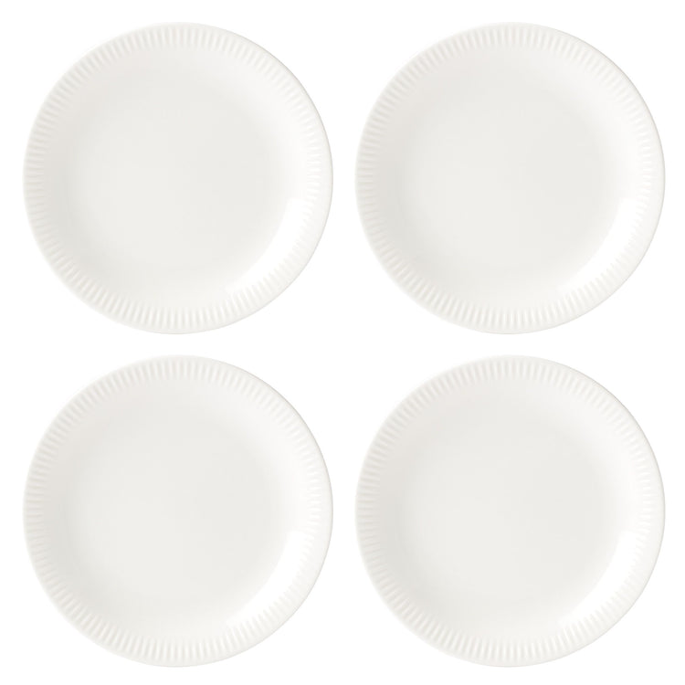 Profile White Accent Plates Set of 4