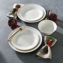 Profile White Dinner Plates Set of 4