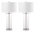  Safavieh Velma Table Lamp Set of 2 - Silver - Bonton