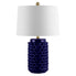  Safavieh Weldon Ceramic Table Lamp - Navy - Bonton