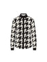  Anne Klein Printed Button Down Blouse - Anne Black/Anne White - Bonton