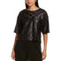  Anne Klein Cropped Ursan Lace Boxy Tee - Anne Black - Bonton