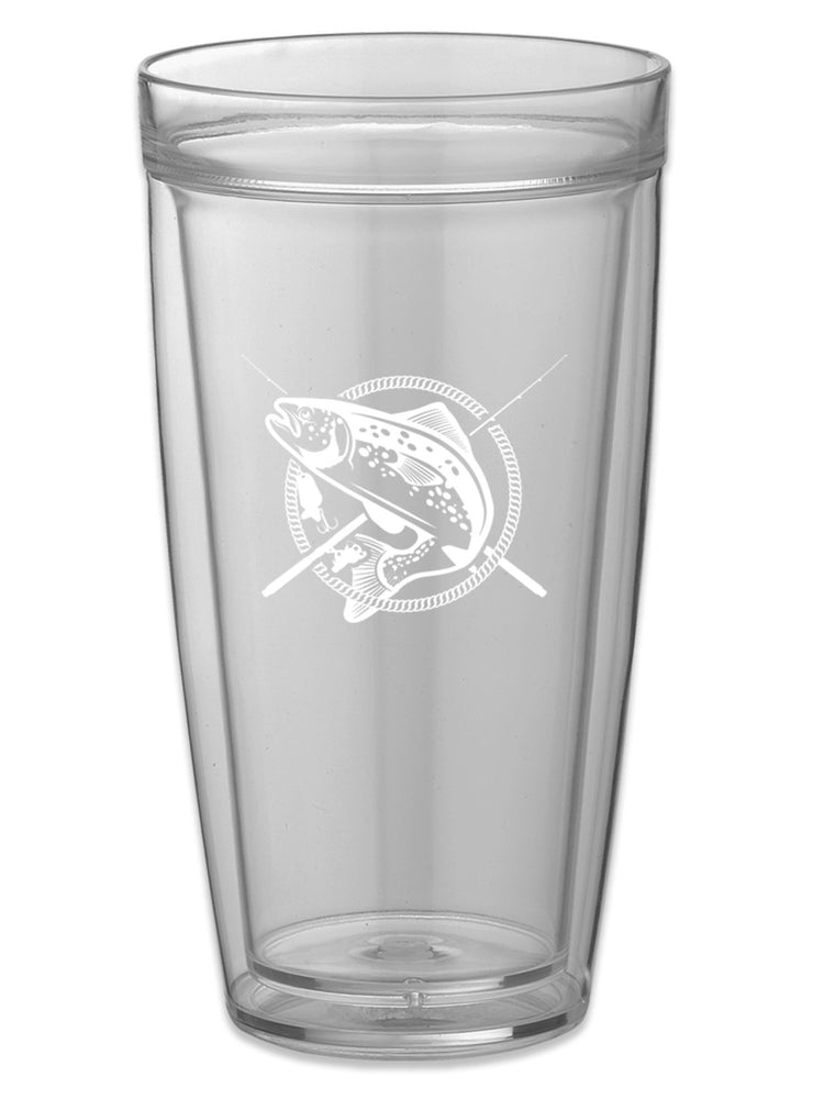 Pastimes Fish Doublewall Insulated Drinking Glass Set of 4