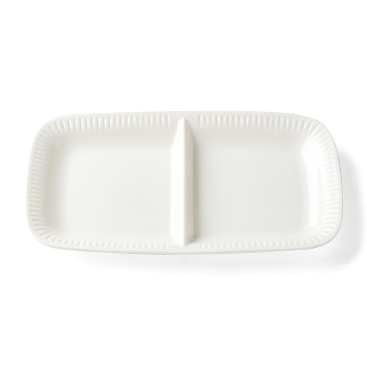 Profile White Divided Platter
