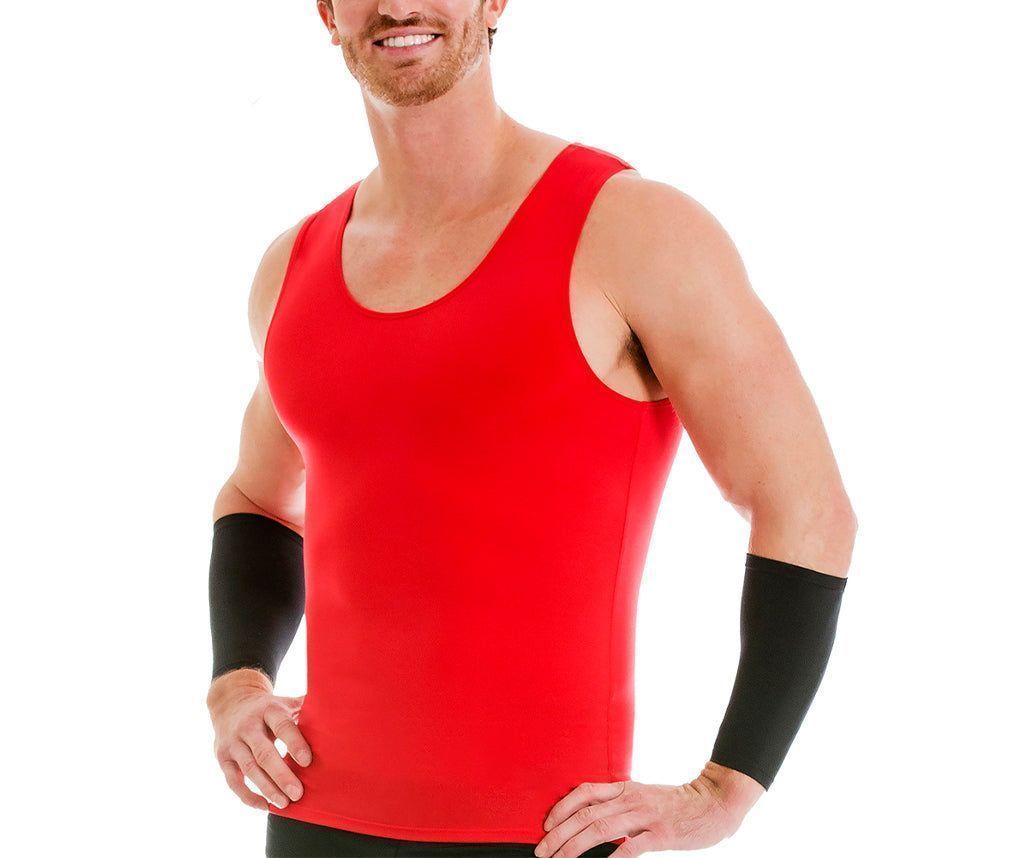  Insta Slim Activewear Muscle Tank - Red - Bonton