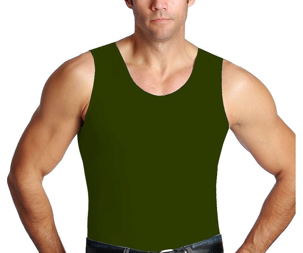  Insta Slim Activewear Muscle Tank - Army - Bonton