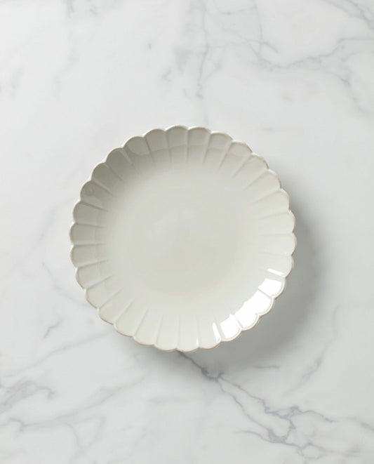 French Perle Scallop Round Platter