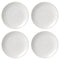 French Perle Scallop Dinner Plates Set of 4