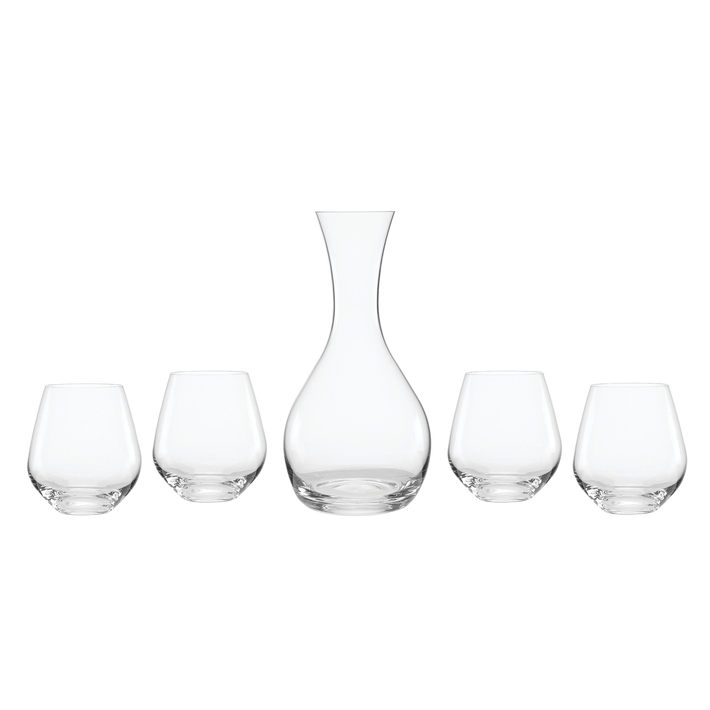  Lenox Tuscany Classics 5-Piece Decanter & Glass Set - Clear - Bonton