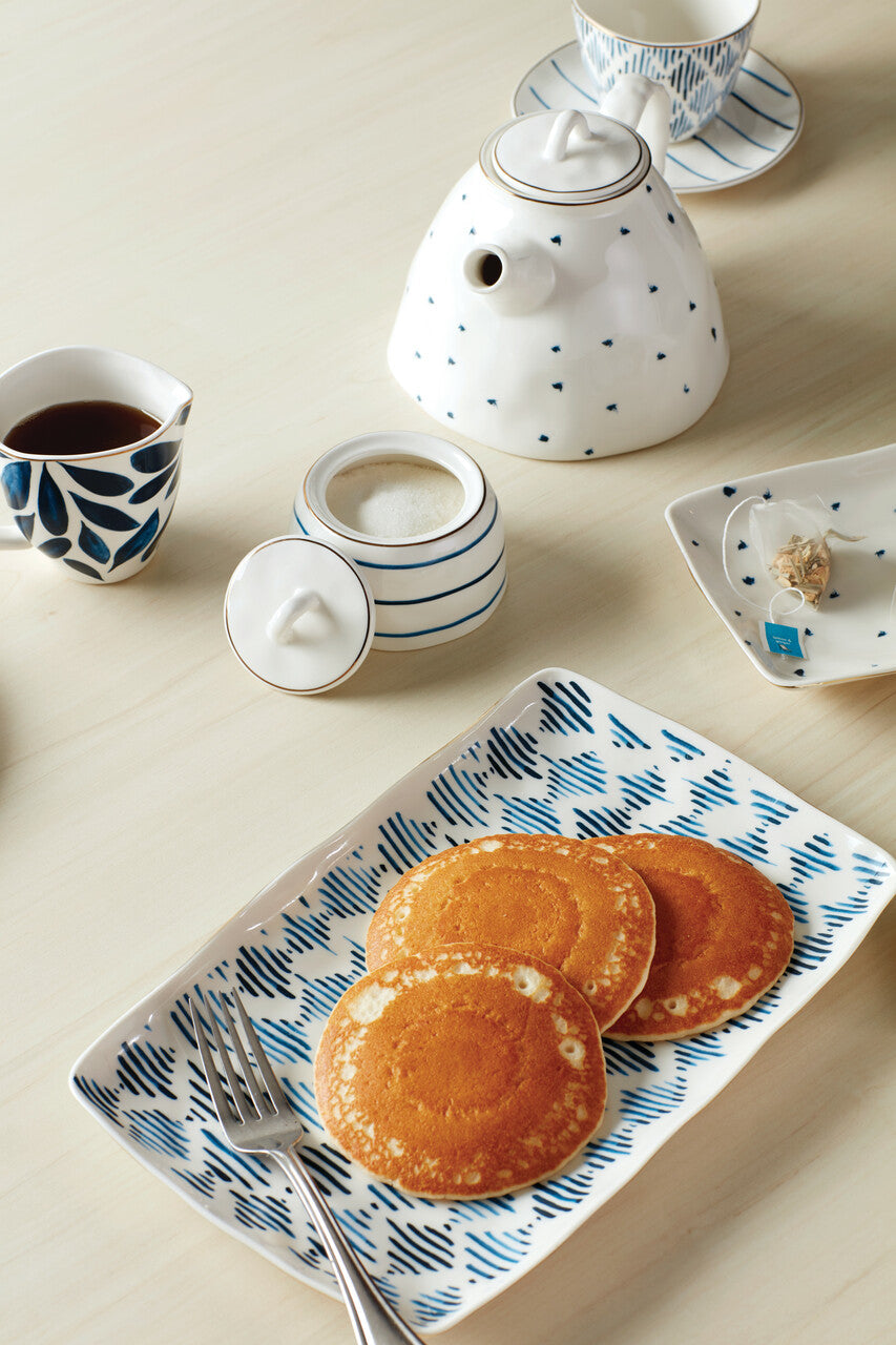  Lenox Blue Bay Nesting Serving Platters Set of 2 - White / Blue - Bonton