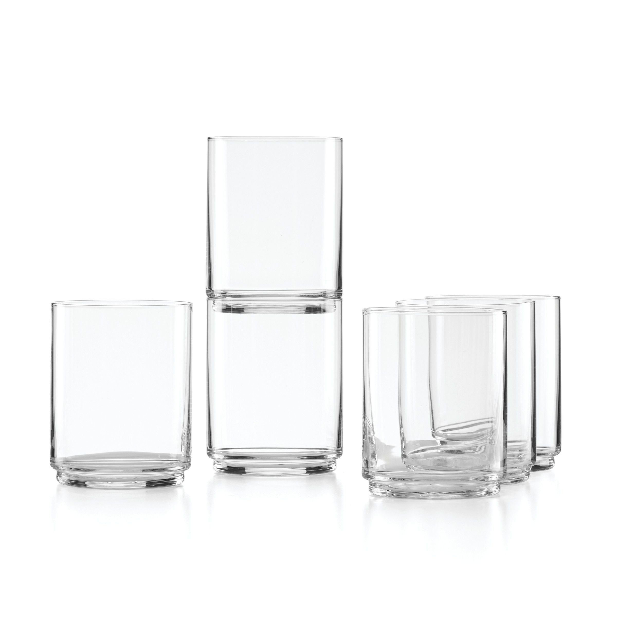  Lenox Tuscany Classics Stackable Tall Glasses Set of 6 - Clear - Bonton