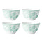 Butterfly Meadow Cottage Sage Rice Bowls Set of 4