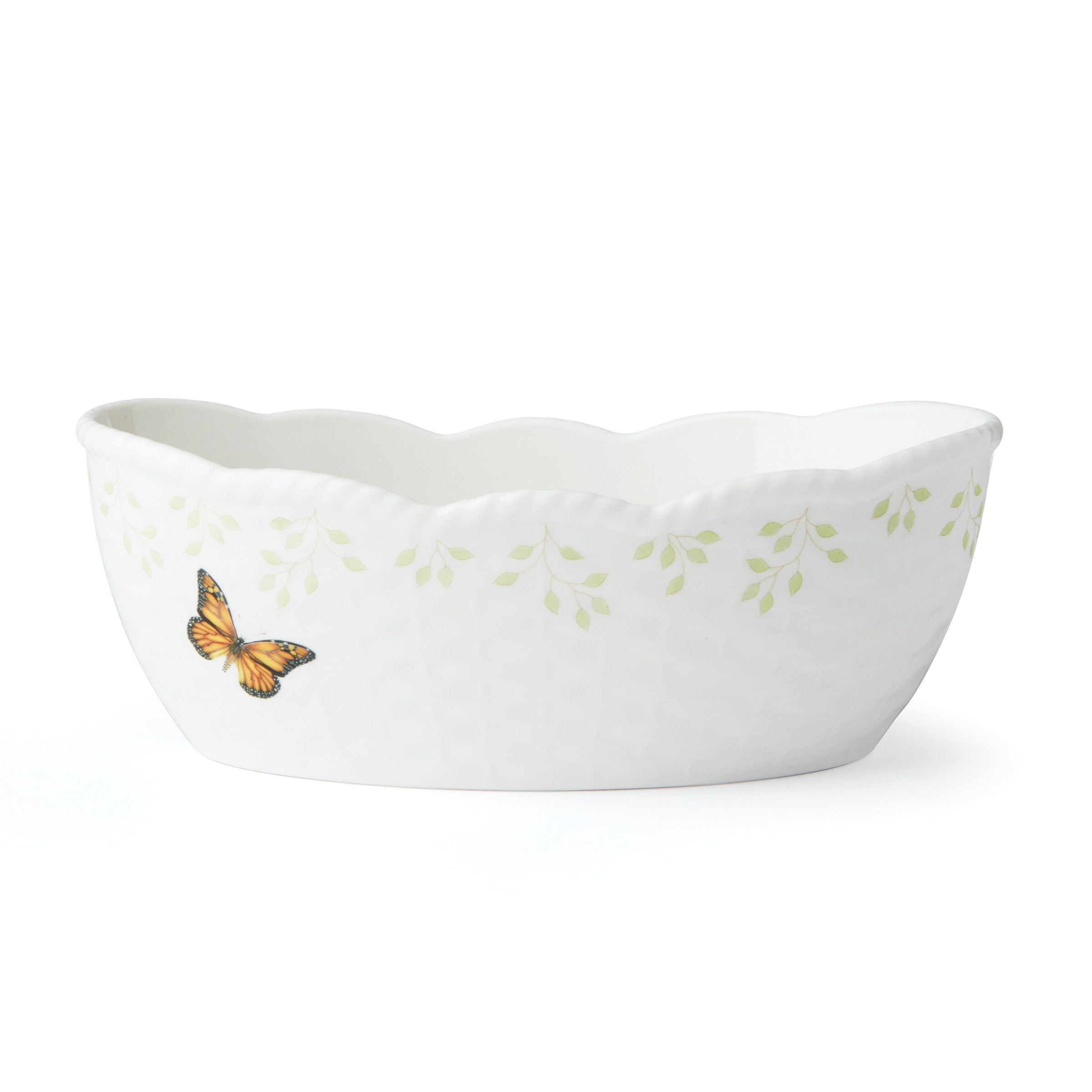  Lenox Butterfly Meadow Breadbasket - White - Bonton