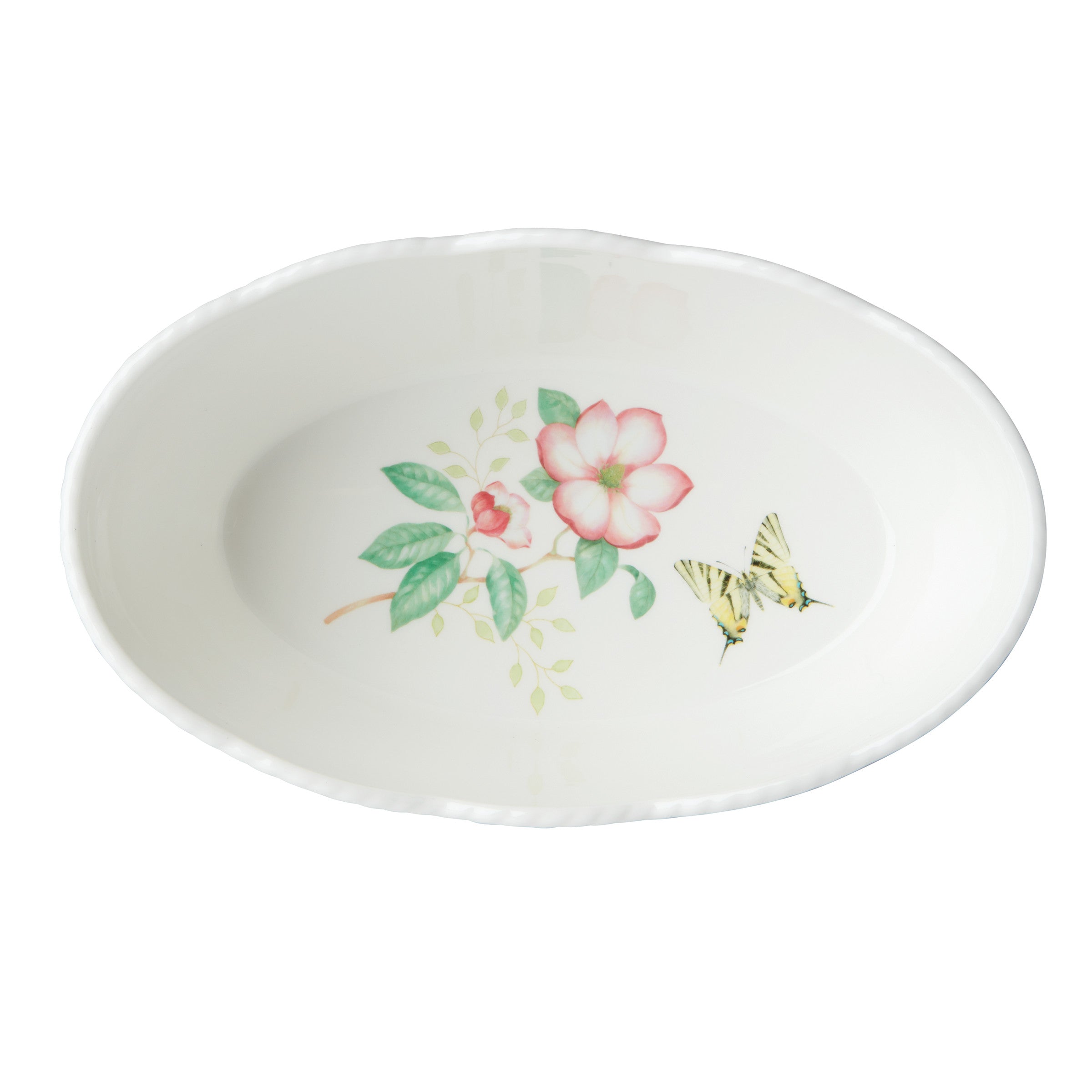  Lenox Butterfly Meadow Breadbasket - White - Bonton