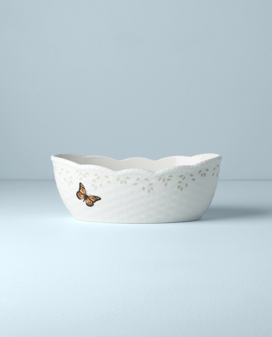  Lenox Butterfly Meadow Breadbasket - White - Bonton