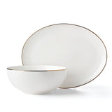 Trianna White Oval Platter