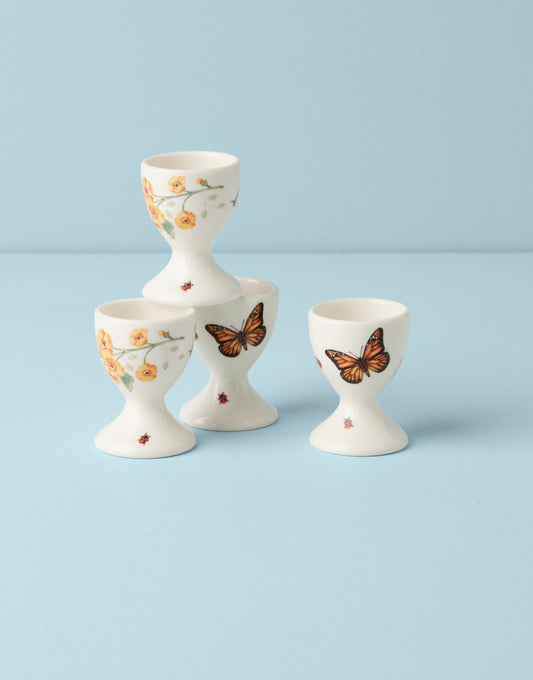 Butterfly Meadow Footed Egg Cups Set of 4