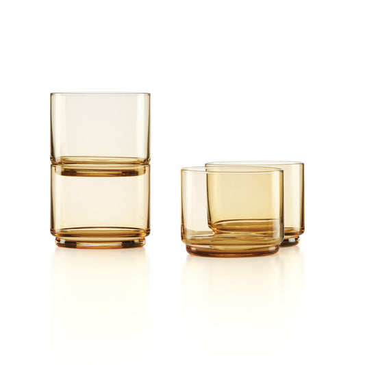 Tuscany Classics Stackable Short Glasses Set of 4