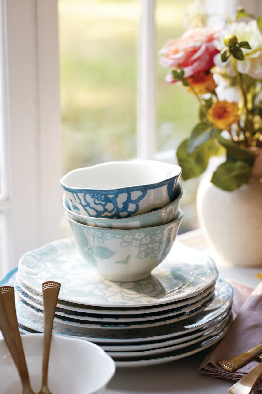  Lenox Butterfly Meadow Cottage Sage Rice Bowls Set of 4 - White - Bonton