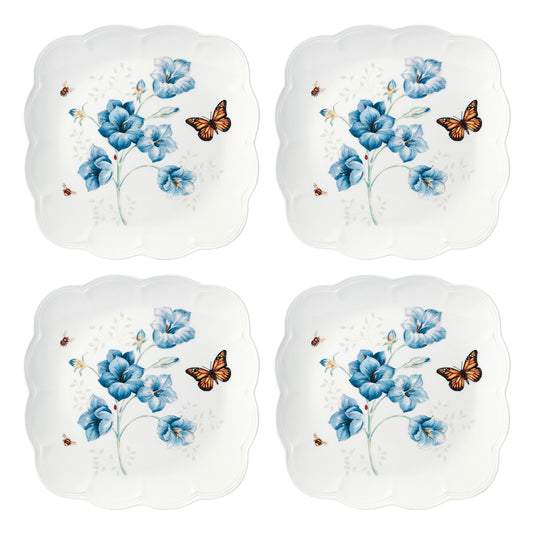 Butterfly Meadow Square Dinner Plates Set of 4