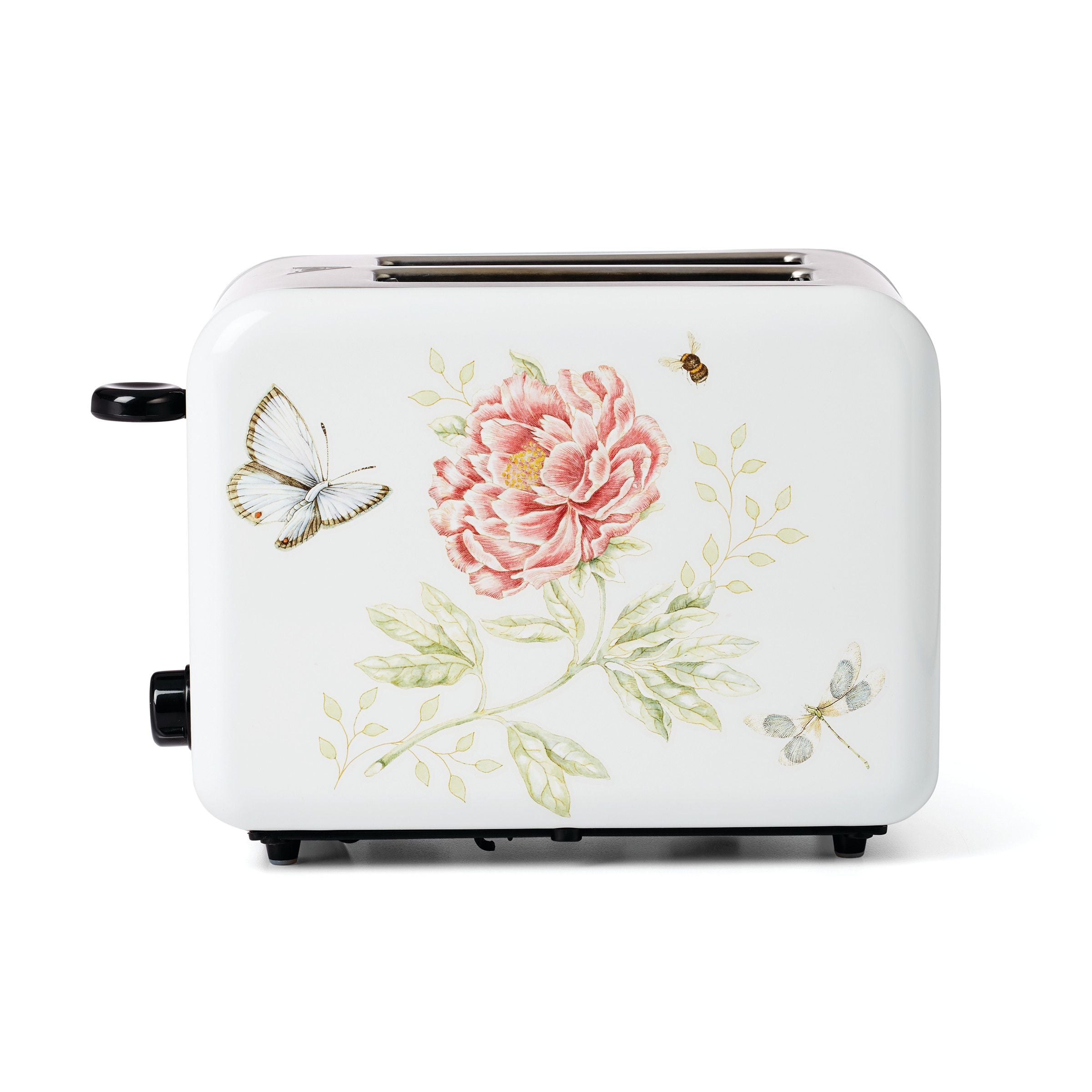  Lenox Butterfly Meadow 2-Slice Toaster - White - Bonton