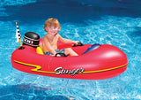48-Inch Inflatable Red and Black Stinger Speedboat Swimming Pool Raft