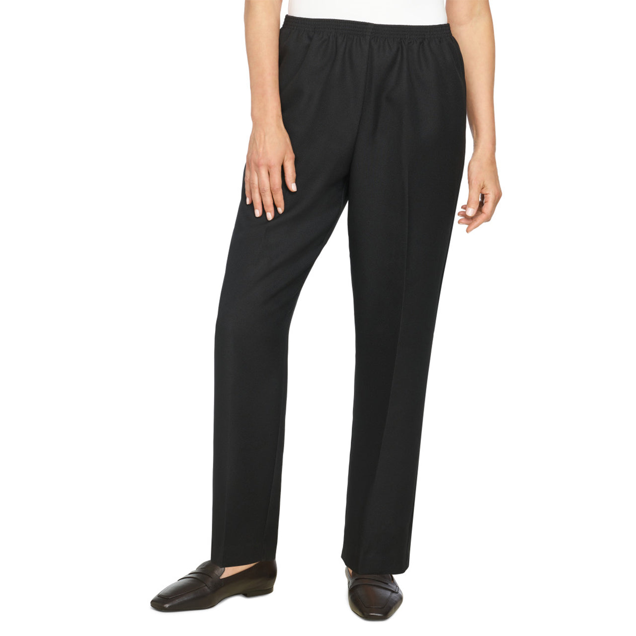  Alfred Dunner Proportioned Short Pant - Navy - Bonton