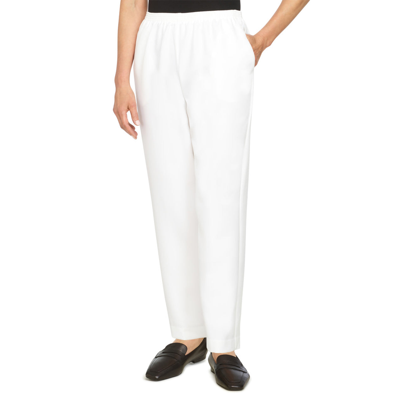  Alfred Dunner Proportioned Short Pant - Navy - Bonton