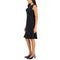 Button Front Ruffle Hem Sheath