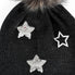  Flippy Sequin Faux Fur Pom Beanie - Gray - Bonton