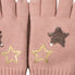  Star Foil and Flippy Sequin Knit Glove - Blush - Bonton