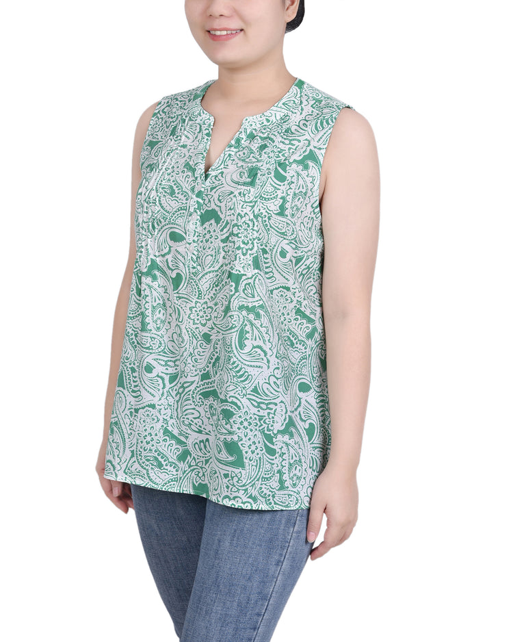 Green Paisley Floral