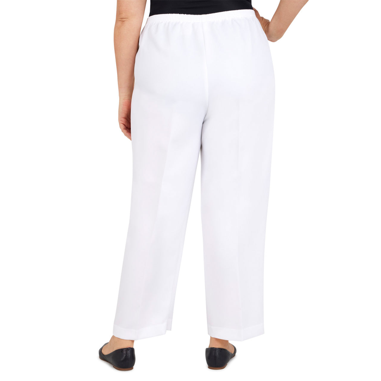  Alfred Dunner Plus Proportioned Short Pant - Navy - Bonton