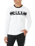  DKNY Black Shadow Long Sleeve Tee - White - Bonton