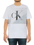  Calvin Klein Short Sleeves Blo Prism Crew - Brilliant White - Bonton