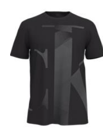  Calvin Klein Short Sleeves Geo Monogram Crew - Black Beauty - Bonton