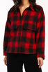  Monsay Drop Shoulder Button Down - Red - Bonton