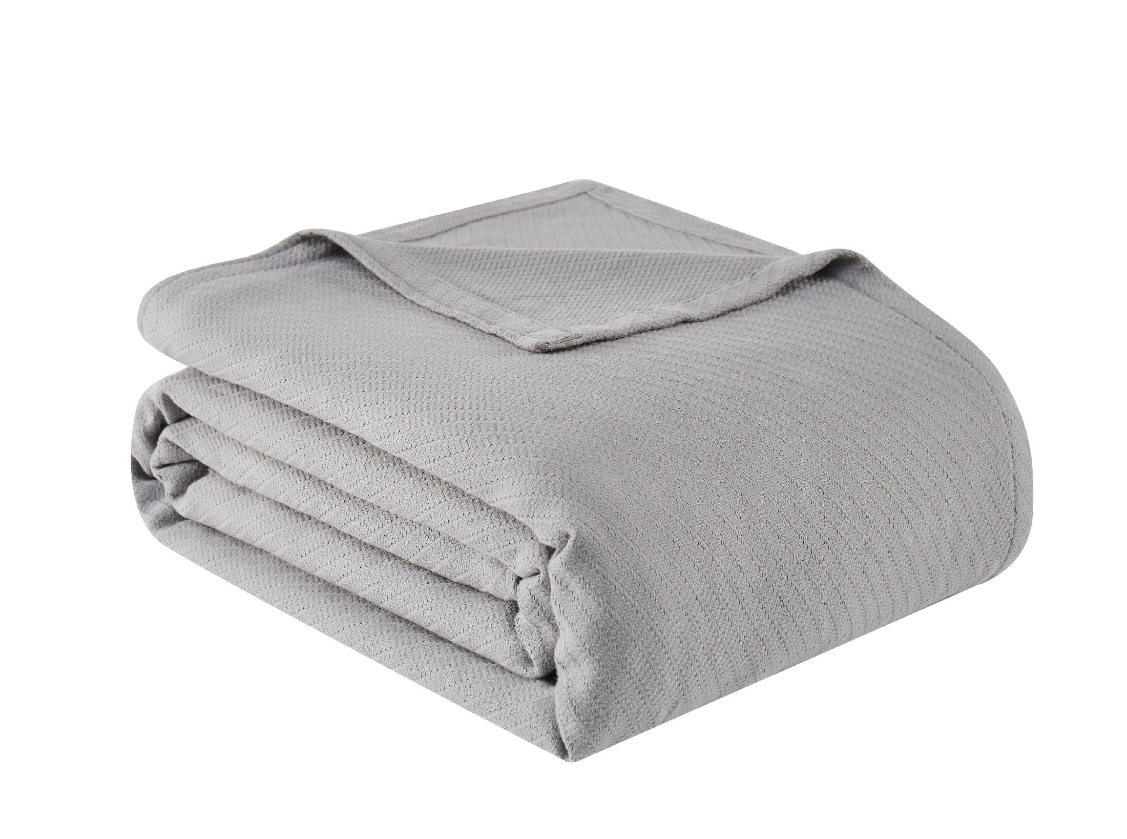  Frye Cotton Woven Blanket - Grey - Bonton