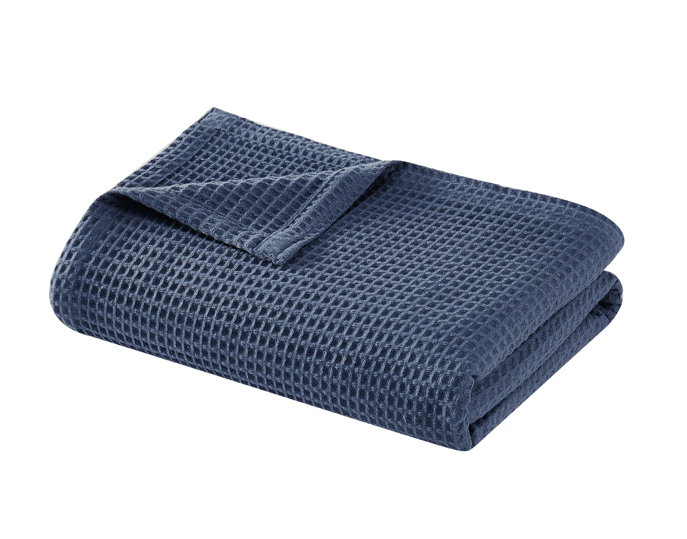  Cannon Cannon Heritage Cotton Waffle Blanket - Blue - Bonton